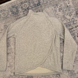 Athleta Light Gray Cowl Neck Sweater
